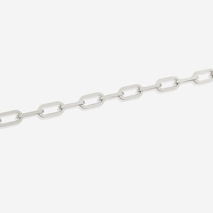 Bracelet chaîne trombone à maillons ouverts