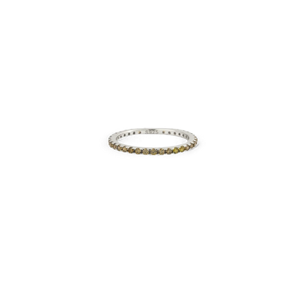 Bague d'éternité empilable avec pierre de naissance