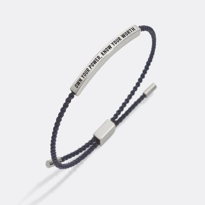 Bracelet Inspirez-vous de votre pouvoir, connaissez votre valeur