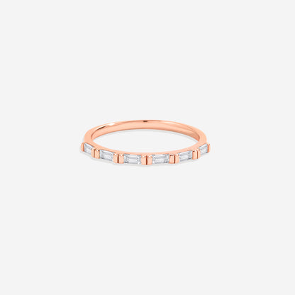 Bague en diamant baguette