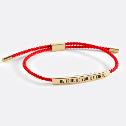 Bracelet Inspiré « Soyez vrai. Soyez vous-même. Soyez bienveillant »