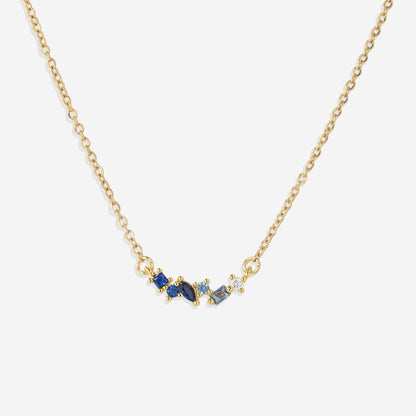 Collier avec pierre de naissance ombrée