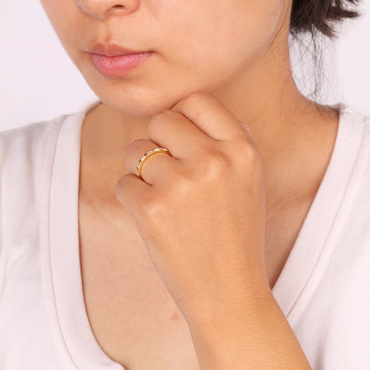 Bague en diamant baguette