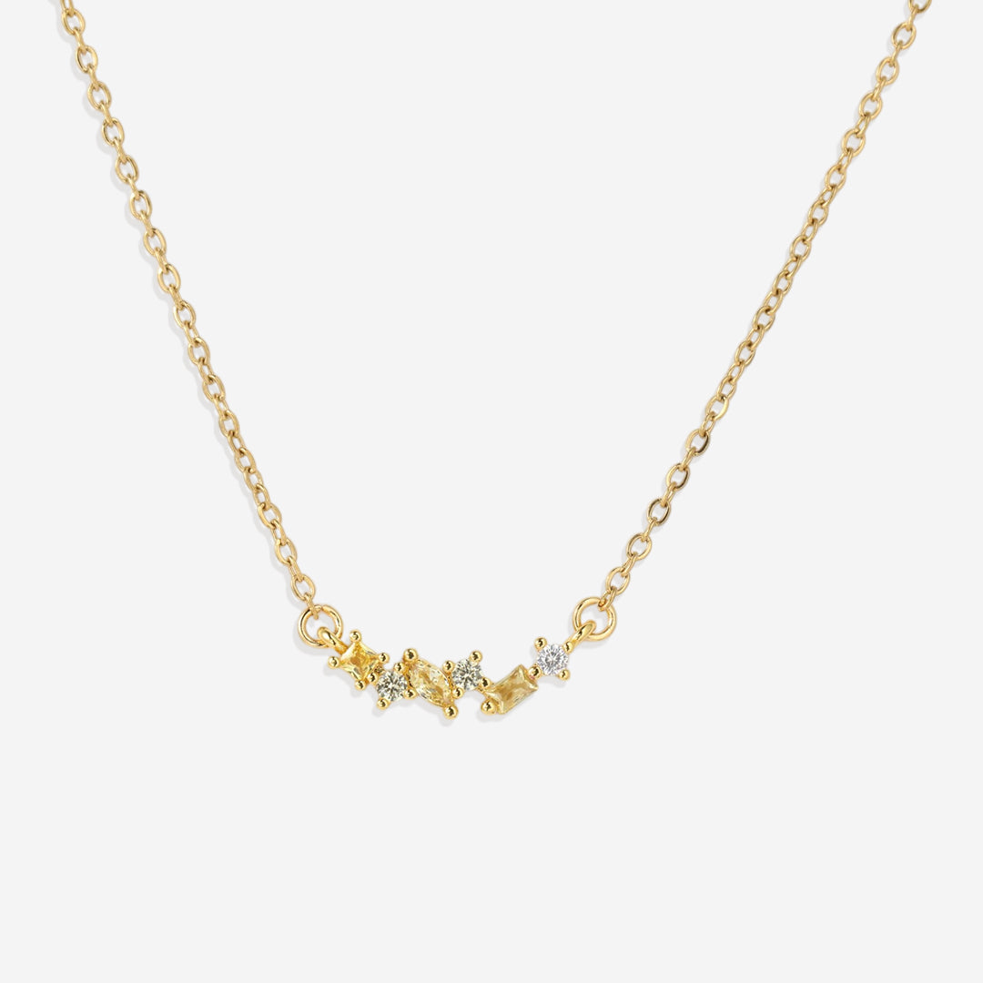 Collier avec pierre de naissance ombrée