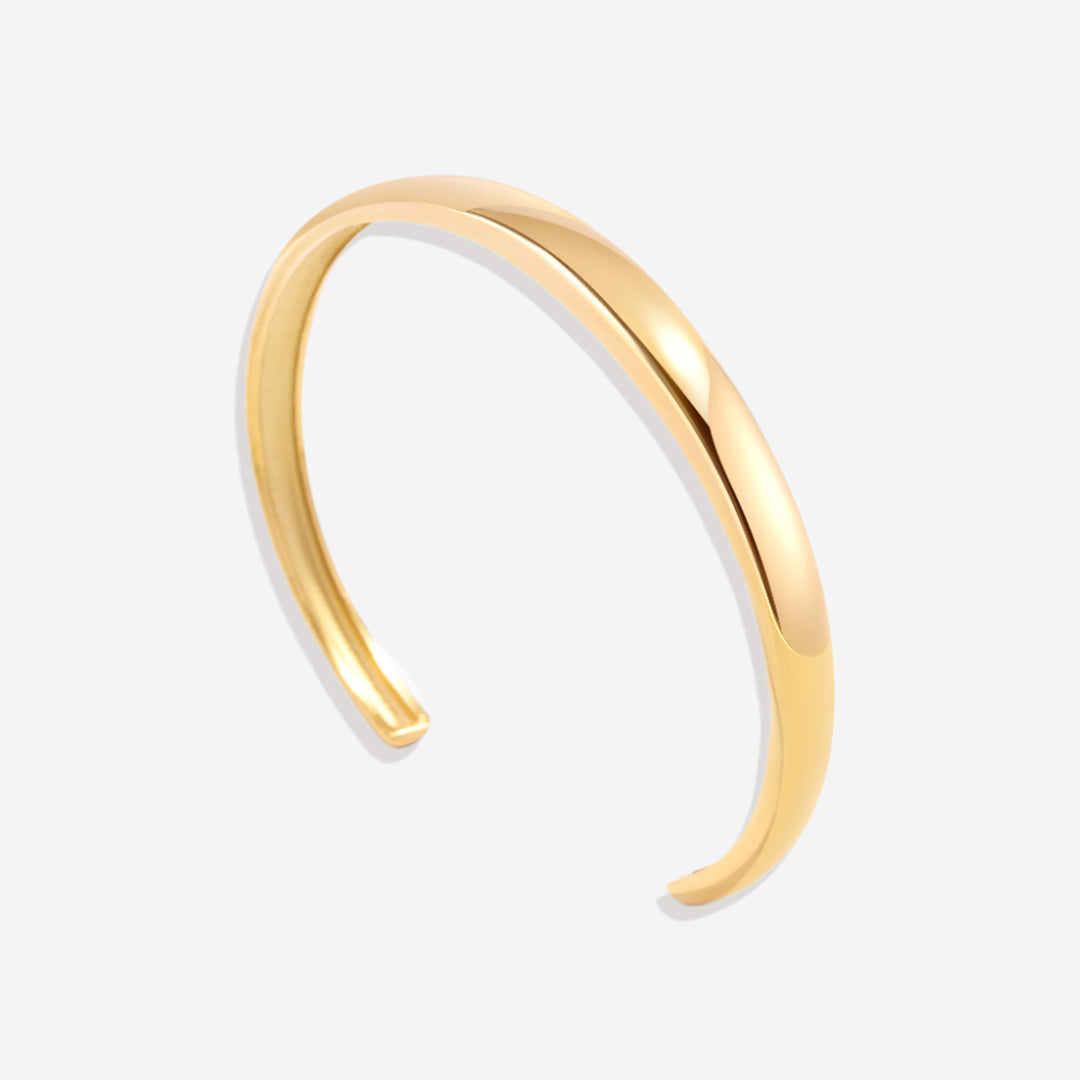 Bracelet manchette en forme de dôme épais