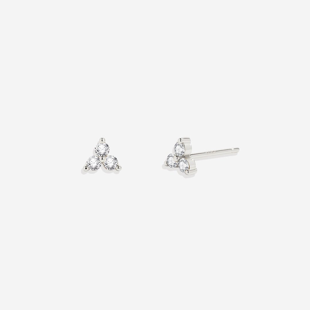 Boucles d'oreilles avec pierre de naissance Trinity