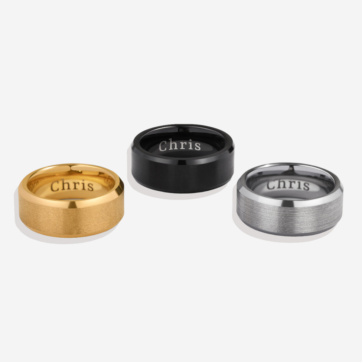 Bague pour homme en tungstène