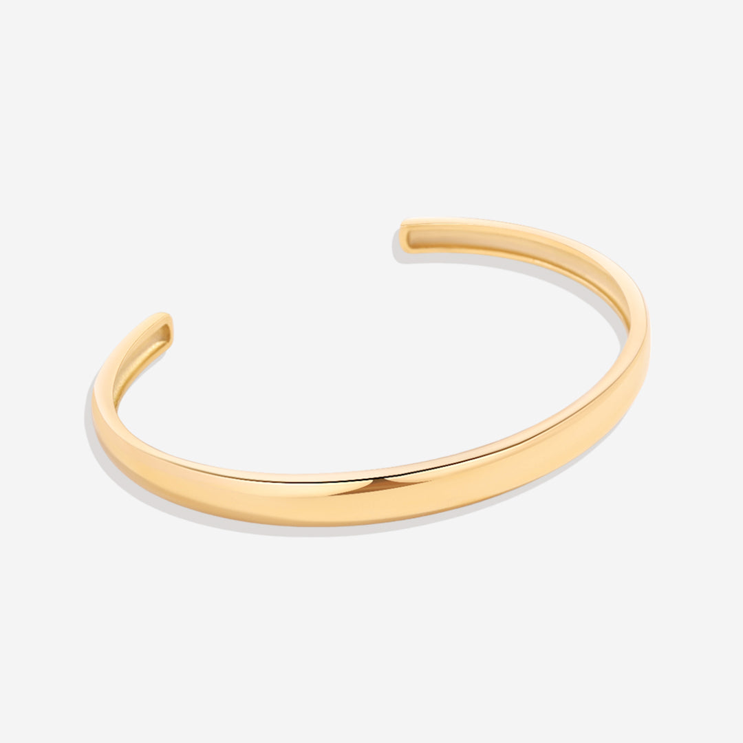 Bracelet manchette en forme de dôme épais