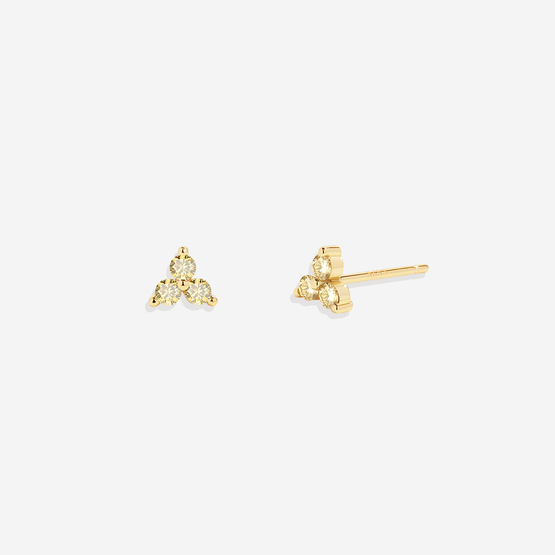 Boucles d'oreilles avec pierre de naissance Trinity