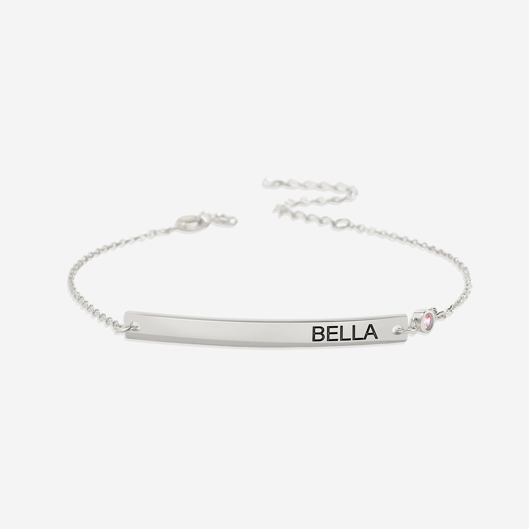 Bracelet délicat avec pierre de naissance