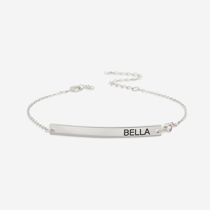 Bracelet délicat avec pierre de naissance