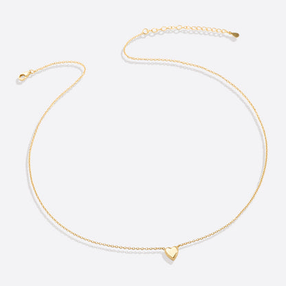 Collier empilable en forme de petit cœur