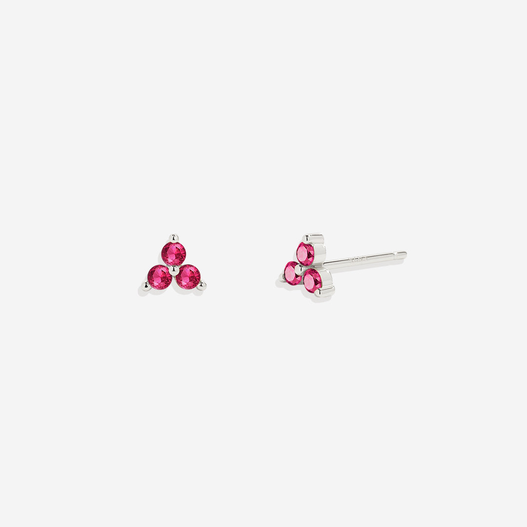 Boucles d'oreilles avec pierre de naissance Trinity