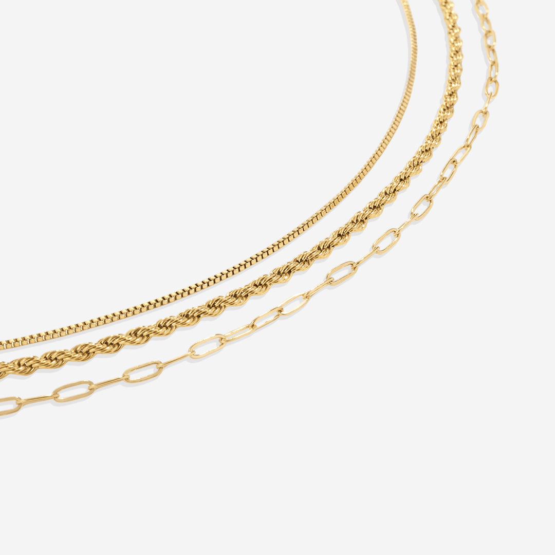 Mother of Pearl Initial Card Necklace | Rope Chain