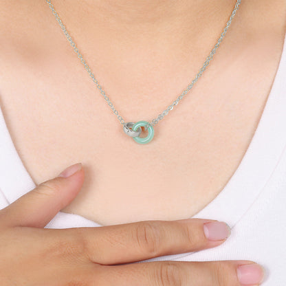 Collier de connexion en pierres précieuses