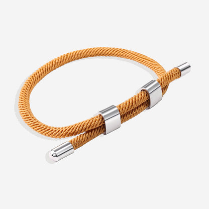 Bracelet réglable en corde à double boucle