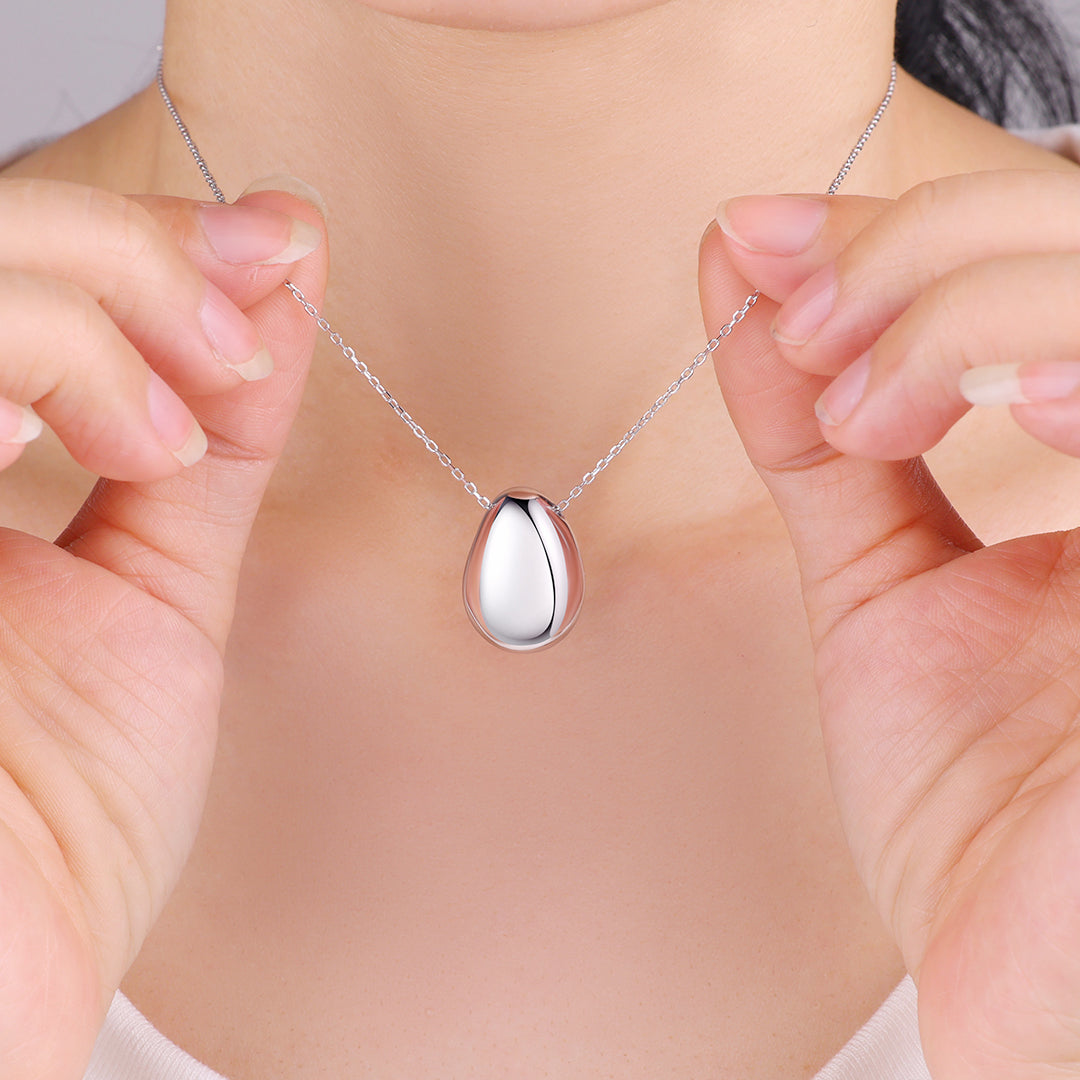 Collier pendentif galet
