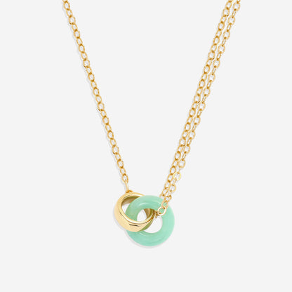 Collier de connexion en pierres précieuses