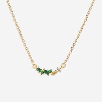 Collier avec pierre de naissance ombrée