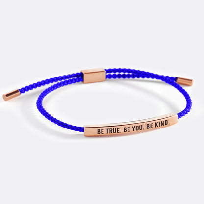 Bracelet Inspiré « Soyez vrai. Soyez vous-même. Soyez bienveillant »