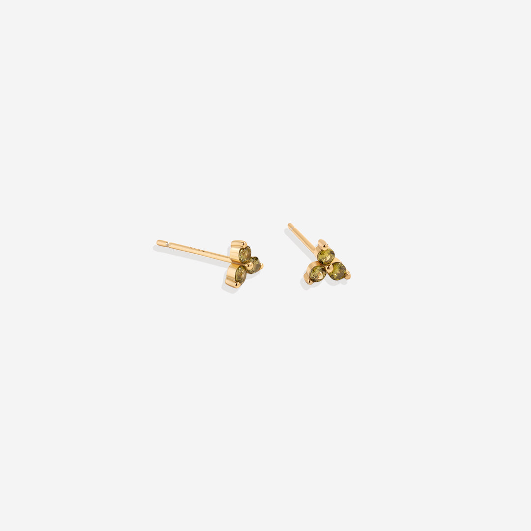 Boucles d'oreilles avec pierre de naissance Trinity