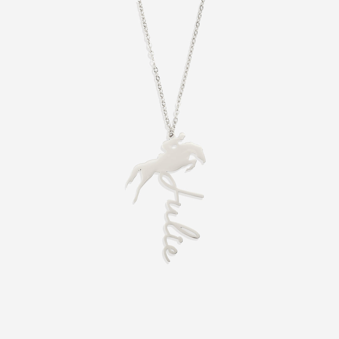 Equestrian Name Necklace