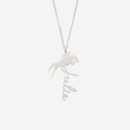 Equestrian Name Necklace