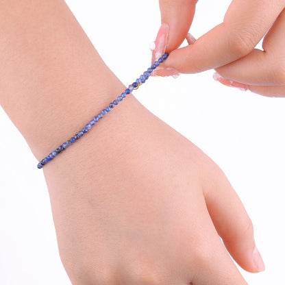 Petit bracelet empilable en perles de lapis-lazuli