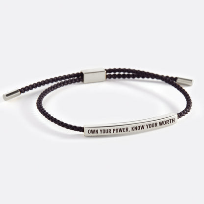 Bracelet Inspirez-vous de votre pouvoir, connaissez votre valeur