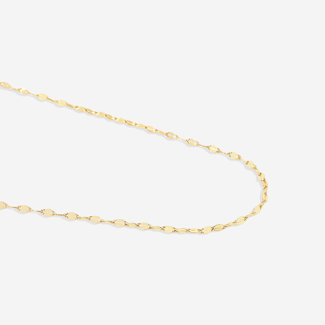 Collier chaîne pétale