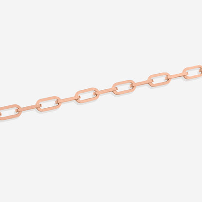 Bracelet chaîne trombone à maillons ouverts