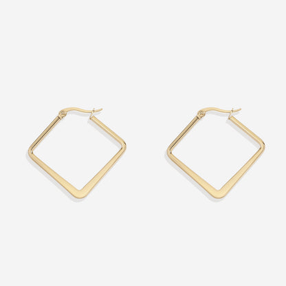 Boucles d'oreilles géométriques Girl Boss