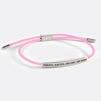 Bracelet Inspire puissant, beau, brillant et courageux