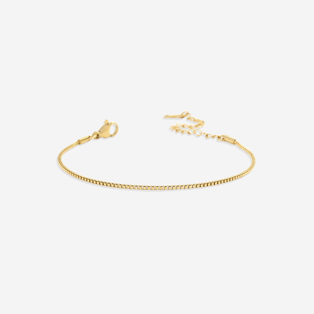 Bracelet chaîne boîte essentielle