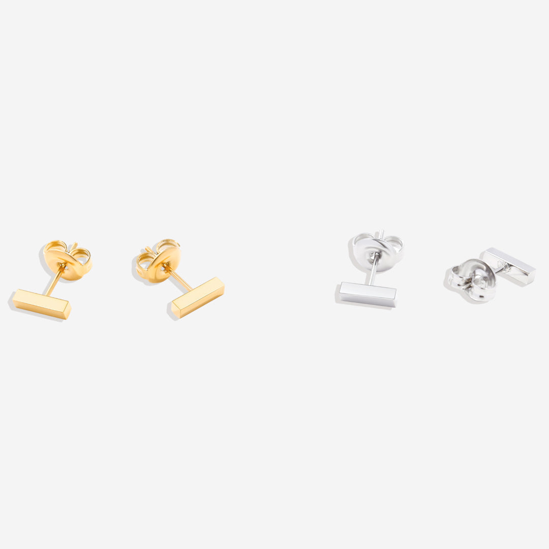 Boucles d'oreilles à barre délicate