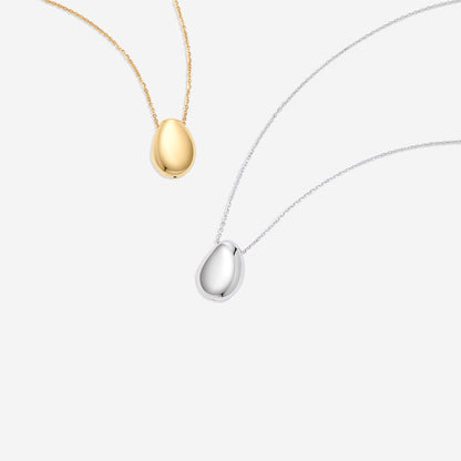 Collier pendentif galet