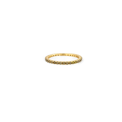 Bague d'éternité empilable avec pierre de naissance