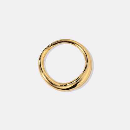 Bague sculpturale à longueur d'onde
