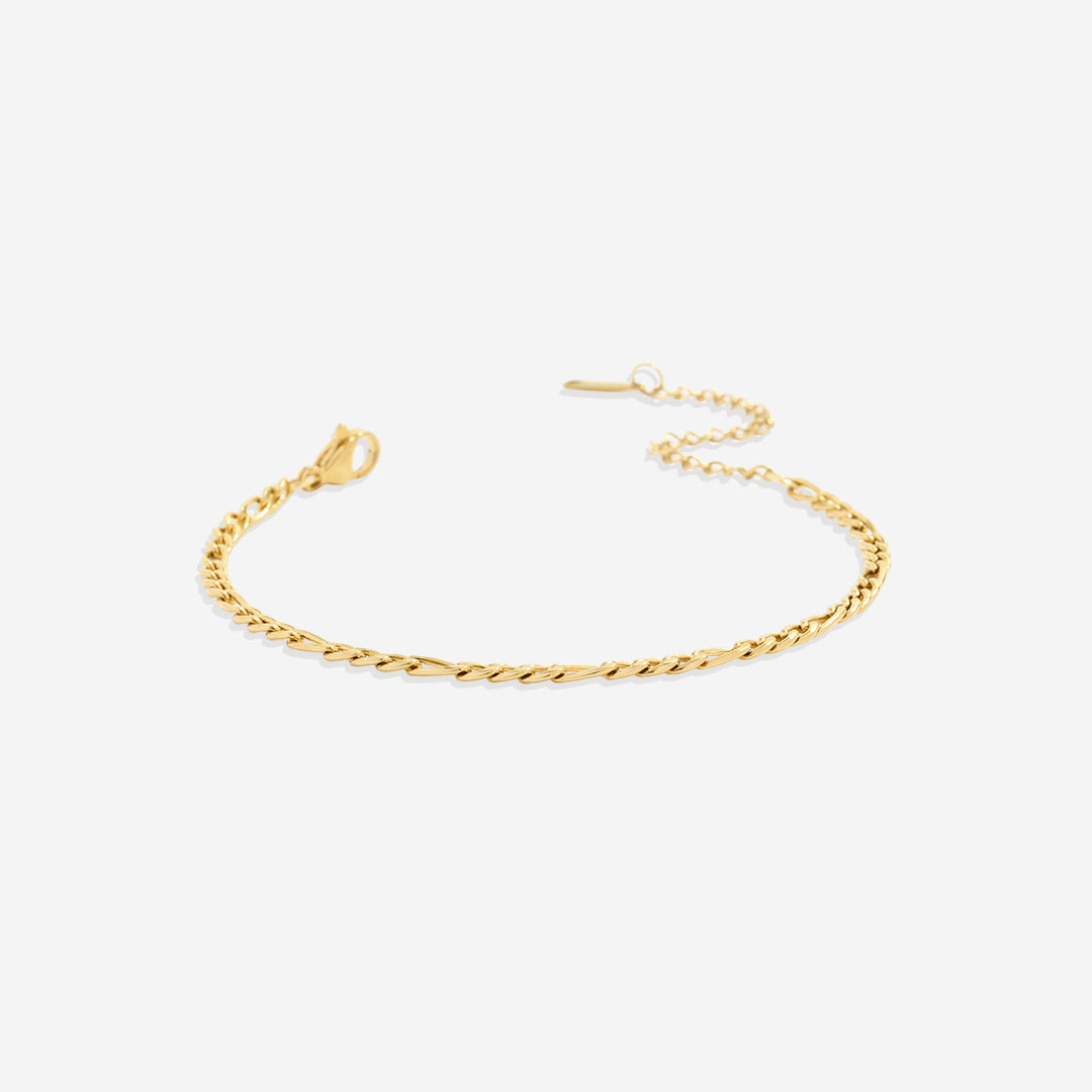 Bracelet chaîne Figaro essentiel