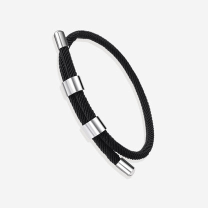 Bracelet réglable en corde à double boucle