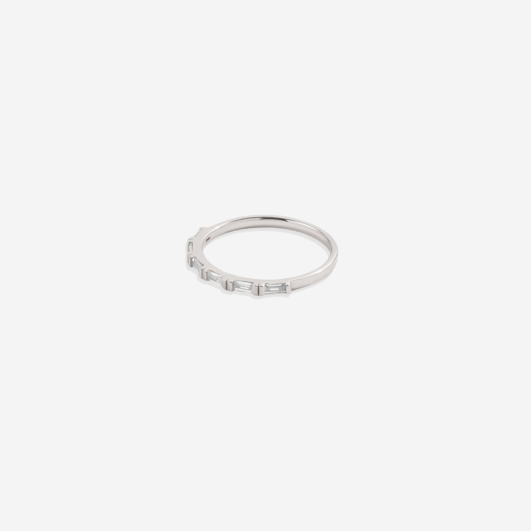 Bague en diamant baguette