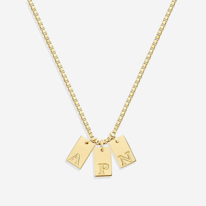 Initial Tag Necklace