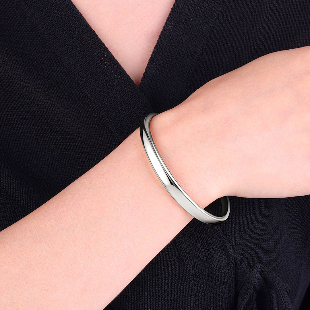 Bracelet manchette en forme de dôme épais