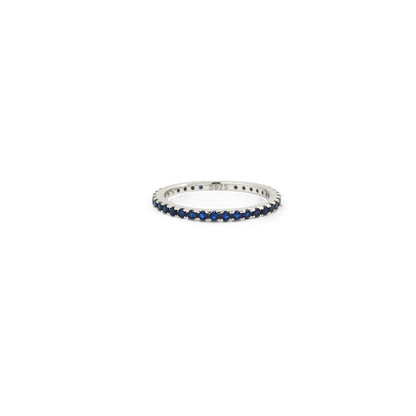 Bague d'éternité empilable avec pierre de naissance