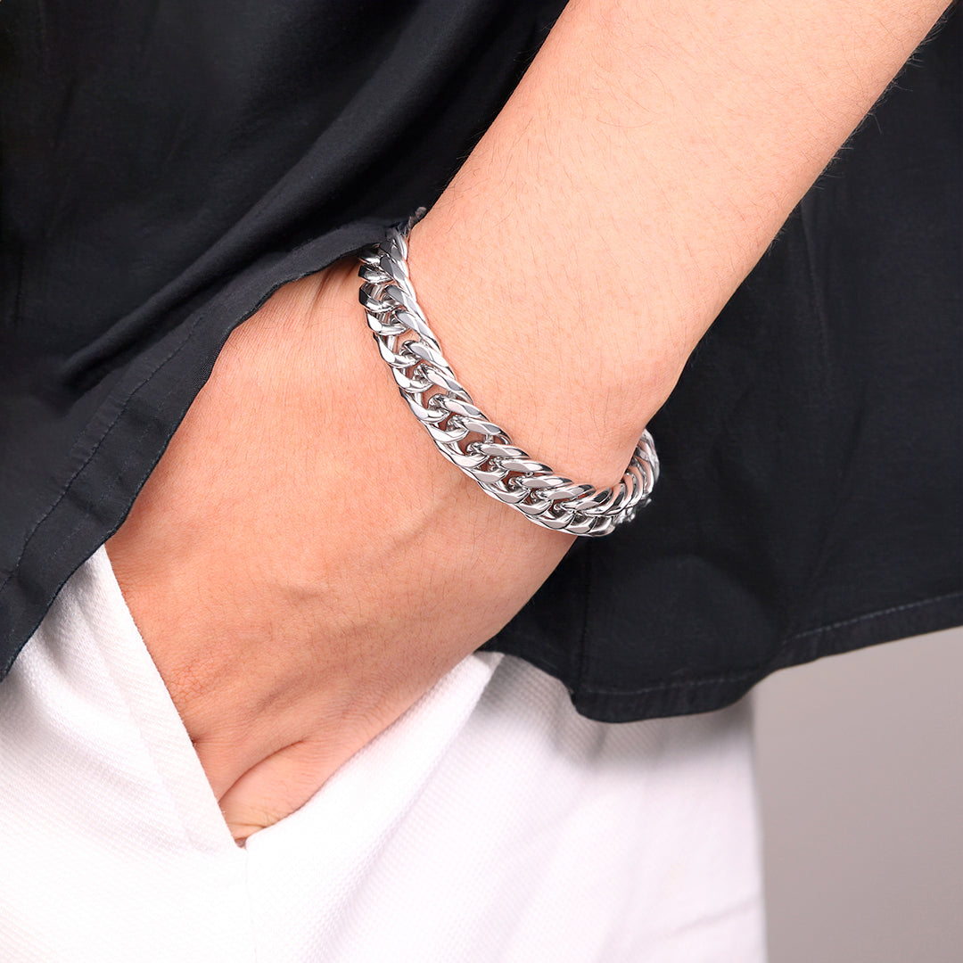 Bracelet à maillons épais pour homme