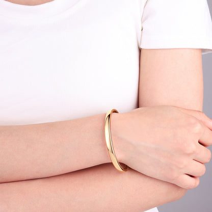 Bracelet manchette en forme de dôme épais