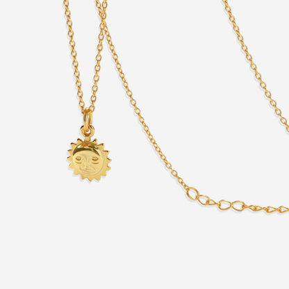 Sun Charm Pendant Necklace