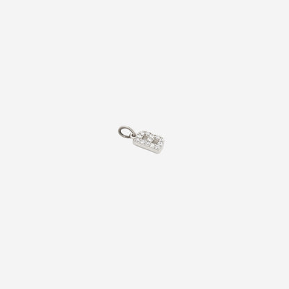 Dainty Pave Initial Charm