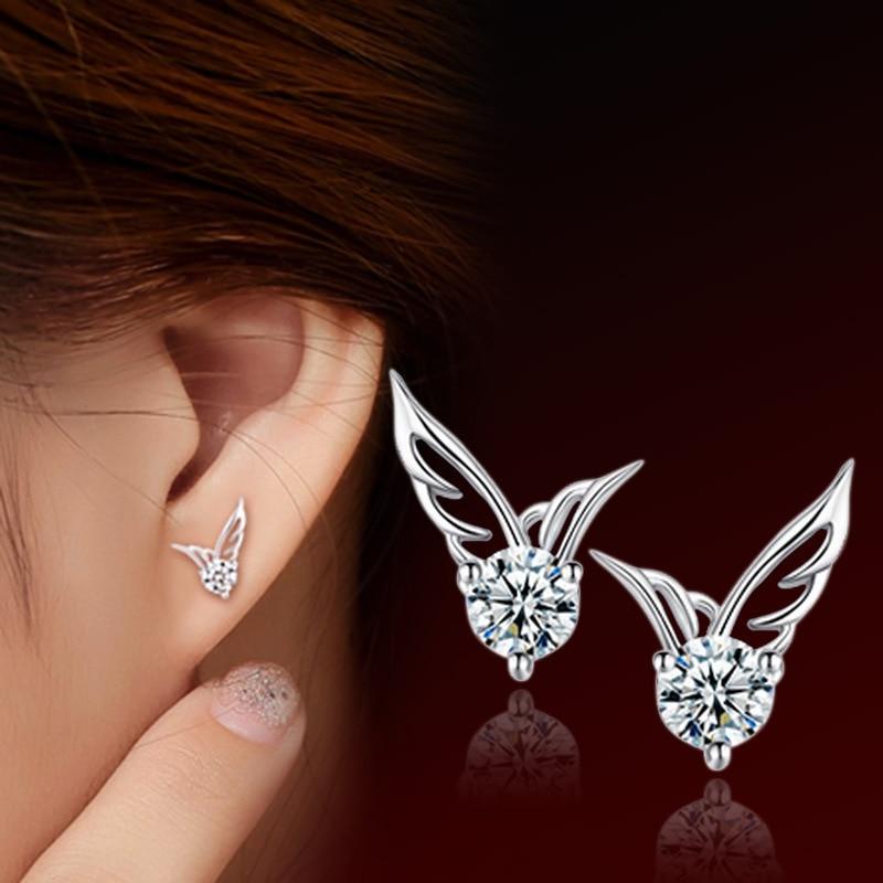 Angel Wings Silver Plated Earrings
