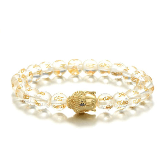 Gold Buddha Mantra Bracelet